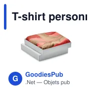 T-shirt personnalisable avec logo pour entreprises - Victoria - Miniature 3