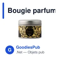 Bougie parfumée personnalisable jasmin noir en boîte métal avec logo - Victorian - Miniature 2