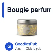 Bougie parfumée personnalisable coton frais en boîte métal avec logo - Victorian - Miniature 1