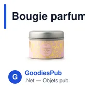 Bougie parfumée personnalisable au romarin en boîte métal avec logo - Victorian - Miniature 1