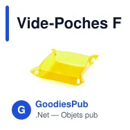 Vide-Poches Flot personnalisable avec logo pour entreprise - Miniature 1