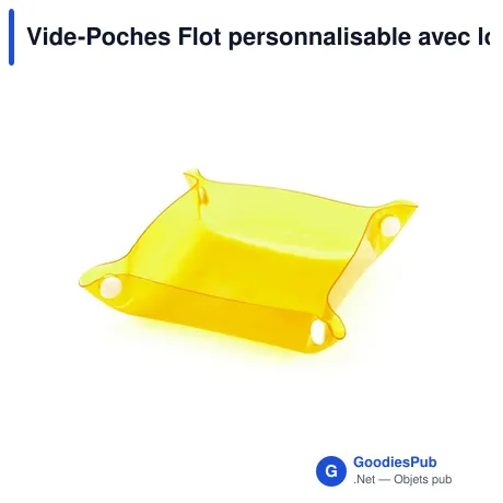Vide-Poches Flot personnalisable avec logo pour entreprise
