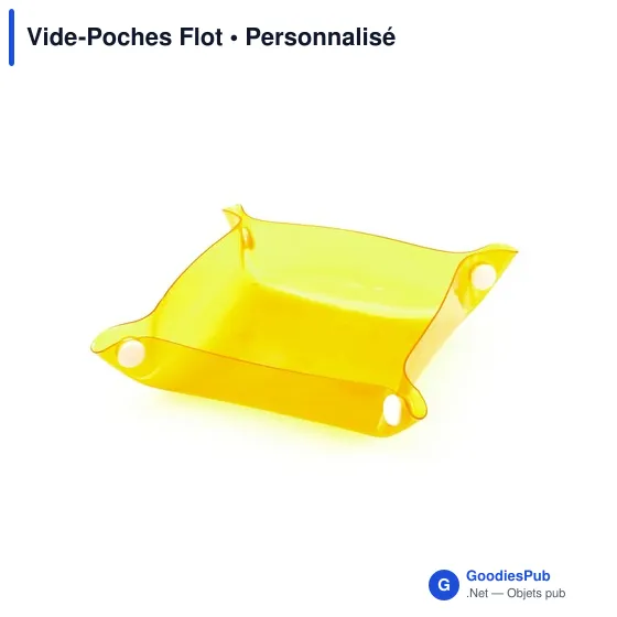 Vide-Poches Flot personnalisable avec logo pour entreprise - Image 1