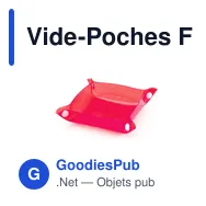 Vide-Poches Flot personnalisable avec logo pour entreprise - Miniature 2