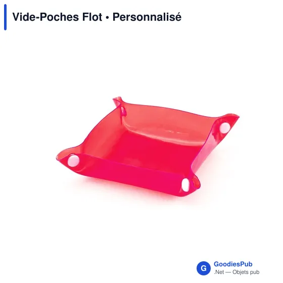 Vide-Poches Flot personnalisable avec logo pour entreprise - Image 2