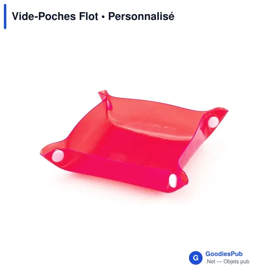 Vide-Poches Flot personnalisable avec logo pour entreprise - Image 4