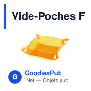 Vide-Poches Flot personnalisable avec logo pour entreprise - Miniature 7