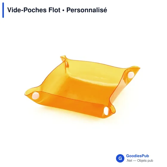 Vide-Poches Flot personnalisable avec logo pour entreprise - Image 7