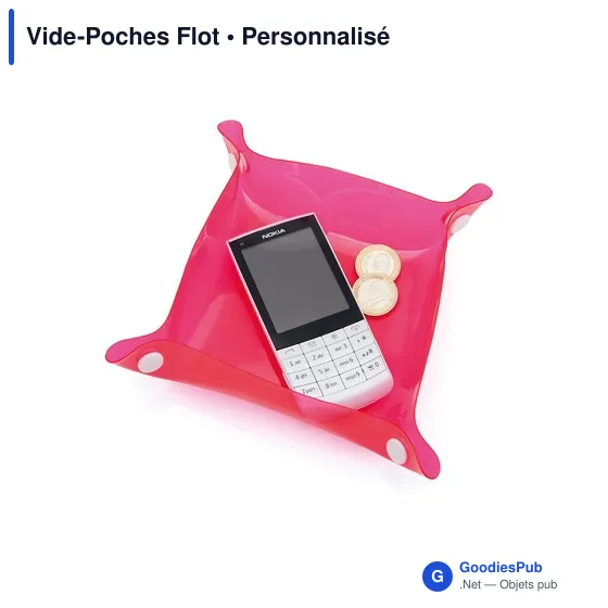 Vide-Poches Flot personnalisable avec logo pour entreprise - Image 9