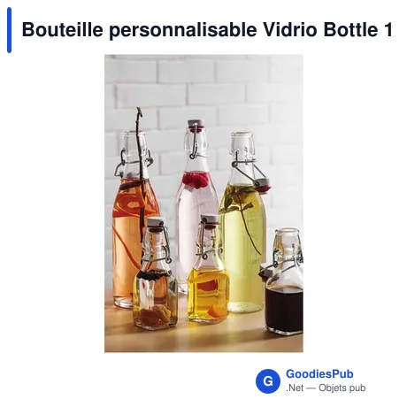 Bouteille personnalisable Vidrio Bottle 1 L avec logo