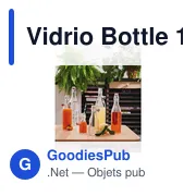Bouteille personnalisable Vidrio Bottle 1 L avec logo - Miniature 2