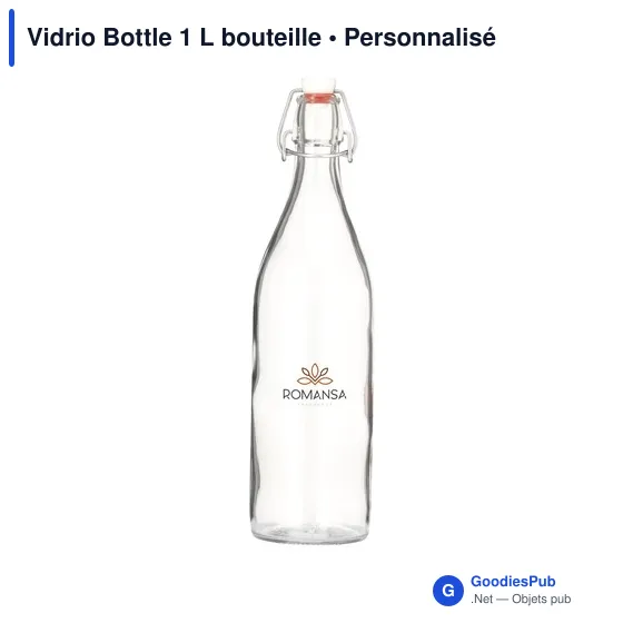 Bouteille personnalisable Vidrio Bottle 1 L avec logo - Image 3