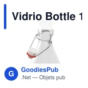 Bouteille personnalisable Vidrio Bottle 1 L avec logo - Miniature 4