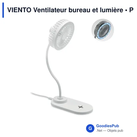 VIENTO Ventilateur bureau et lumière