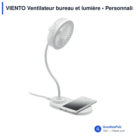 VIENTO Ventilateur bureau et lumière - Image 2