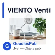 VIENTO Ventilateur bureau et lumière - Miniature 3