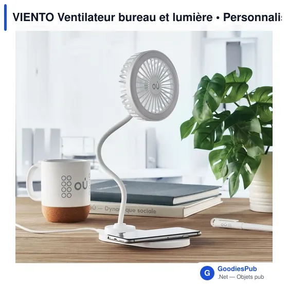 VIENTO Ventilateur bureau et lumière - Image 3