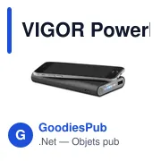 VIGOR Powerbank sans fil 8000 mAh - Miniature 2