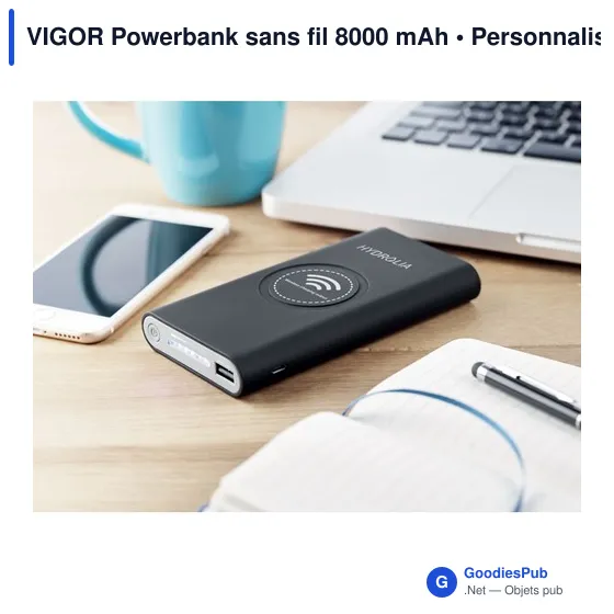 VIGOR Powerbank sans fil 8000 mAh - Image 5