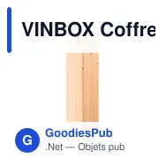 VINBOX Coffret bouteille en bois - Miniature 1