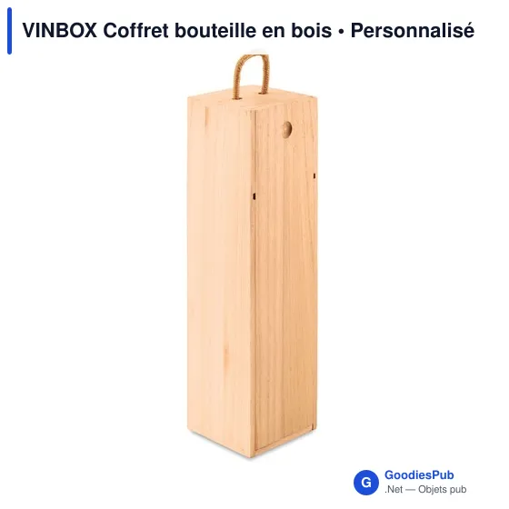 VINBOX Coffret bouteille en bois - Image 1