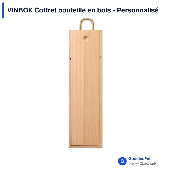 VINBOX Coffret bouteille en bois - Image 2