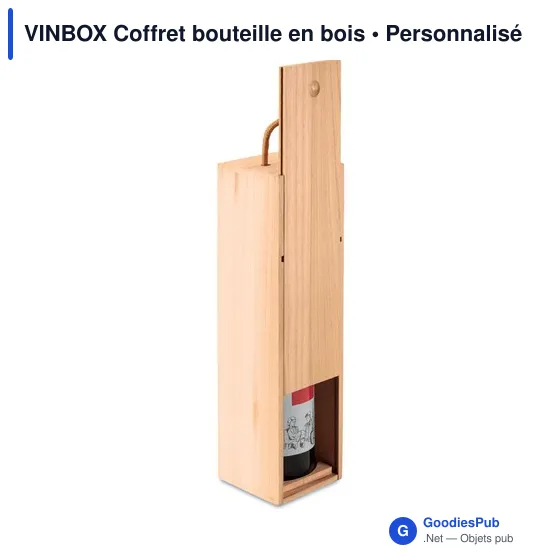 VINBOX Coffret bouteille en bois - Image 3