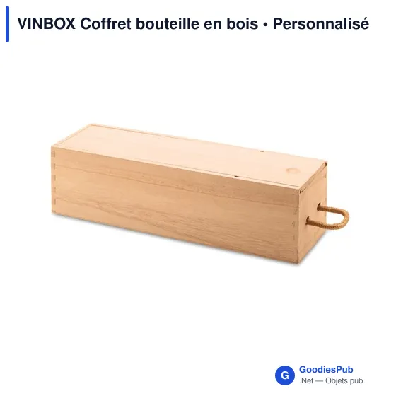 VINBOX Coffret bouteille en bois - Image 4
