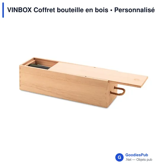 VINBOX Coffret bouteille en bois - Image 5