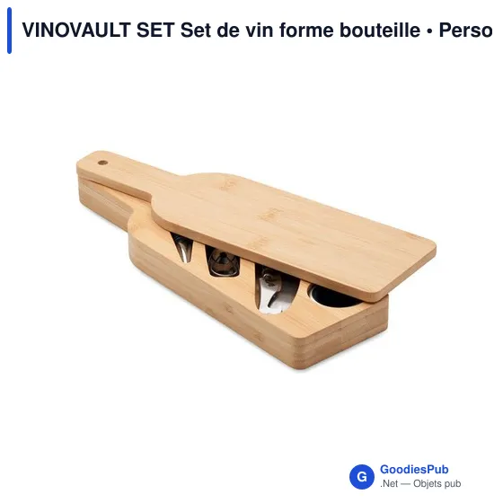 VINOVAULT SET Set de vin forme bouteille - Image 2