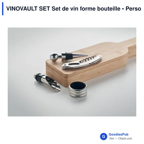 VINOVAULT SET Set de vin forme bouteille - Image 5