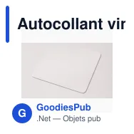 Autocollant vinyle personnalisable carré 10 x 10 mm avec logo - Sticker Carré - Miniature 3
