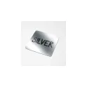 Variante Argent - Autocollant vinyle personnalisable carré 10 x 10 mm avec logo - Sticker Carré
