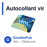 Autocollant vinyle personnalisable carré 13 x 13 mm avec logo - Sticker Carré - Miniature 3