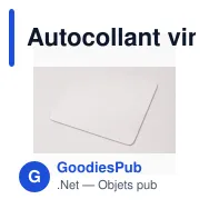 Autocollant vinyle personnalisable carré 15 x 15 mm avec logo - Sticker Carré - Miniature 3