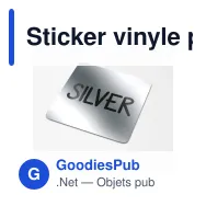 Sticker vinyle personnalisable carré 50 x 50 mm avec logo - Carré 50 - Miniature 3
