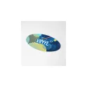 Variante Blanc - Sticker vinyle personnalisable ovale 20 x 10 mm avec logo - Ovale 20