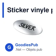 Sticker vinyle personnalisable ovale 40 x 20 mm avec logo - Ovale 40 - Miniature 4