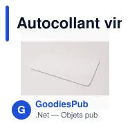 Autocollant vinyle personnalisable rectangulaire 100 x 30 mm avec logo - Sticker Rectangle - Miniature 2