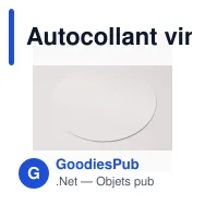 Autocollant vinyle personnalisable rond Ø 10 mm avec logo - Sticker Rond - Miniature 4