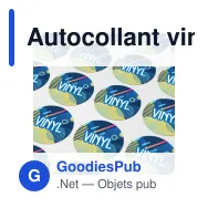 Autocollant vinyle personnalisable rond Ø 13 mm avec logo - Sticker Rond - Miniature 1