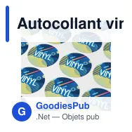 Autocollant vinyle personnalisable rond Ø 17 mm avec logo - Sticker Rond - Miniature 1