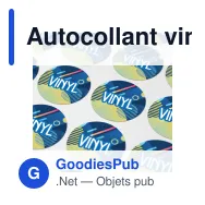 Autocollant vinyle personnalisable rond Ø 25 mm avec logo - Sticker Rond - Miniature 1