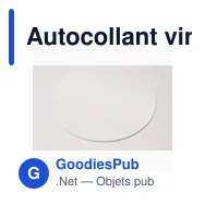 Autocollant vinyle personnalisable rond Ø 25 mm avec logo - Sticker Rond - Miniature 2
