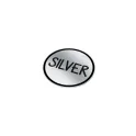 Variante Argent - Autocollant vinyle personnalisable rond Ø 30 mm avec logo - Sticker Rond