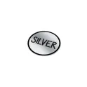 Variante Argent - Autocollant vinyle personnalisable rond Ø 35 mm avec logo - Sticker Rond