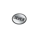 Variante Argent - Autocollant vinyle personnalisable rond Ø 40 mm avec logo - Sticker Rond