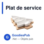 Plat de service en bambou personnalisable avec logo - VIRAM - Miniature 1