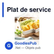 Plat de service en bambou personnalisable avec logo - VIRAM - Miniature 6