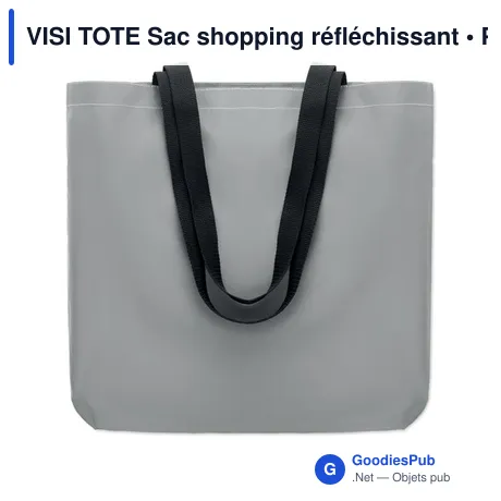 VISI TOTE Sac shopping réfléchissant